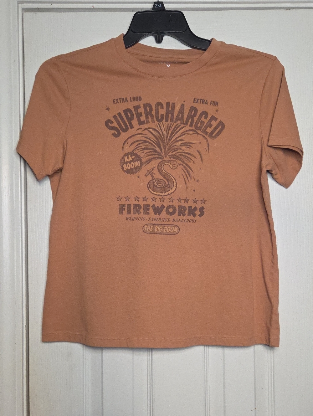American Eagle Outfitters Supercharged Fireworks Graphic Tee